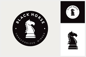 Black Horse Chess, a Branding & Logo Template by Atlantis X Nurman Arbai
