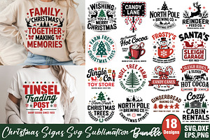 Christmas Signs SVG Sublimation, an Object Graphic by DollarSmart