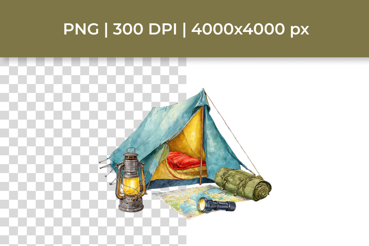 Camping Animals Clipart Bundle 27PNG, an Animal Illustration by InkyQueenArt (Photo 7 of 8)