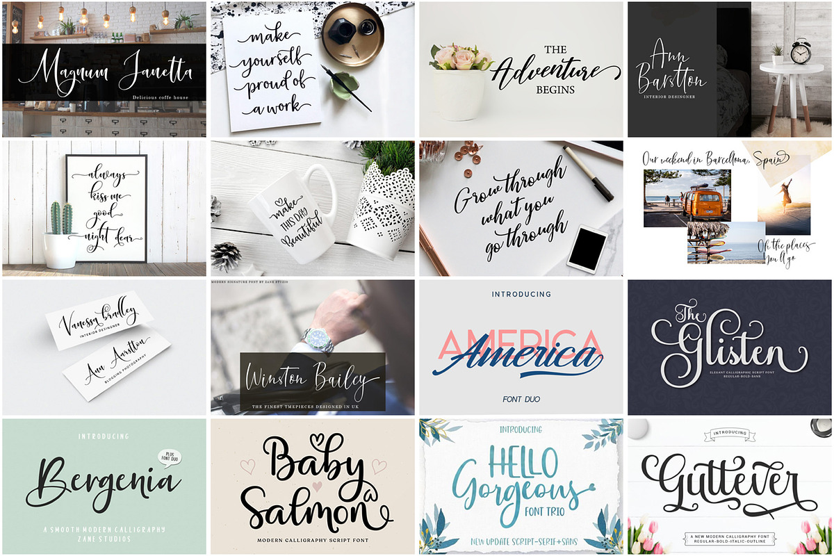 Ultimate Font Collection Bundle, a Script Font by JustArtDigital (Photo 3 of 5)