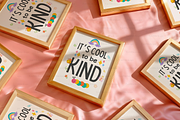 Gold Frame on Pink Silk Mockup, a Product Mockup by TatiMockup (Thumbnail 4 of 4)
