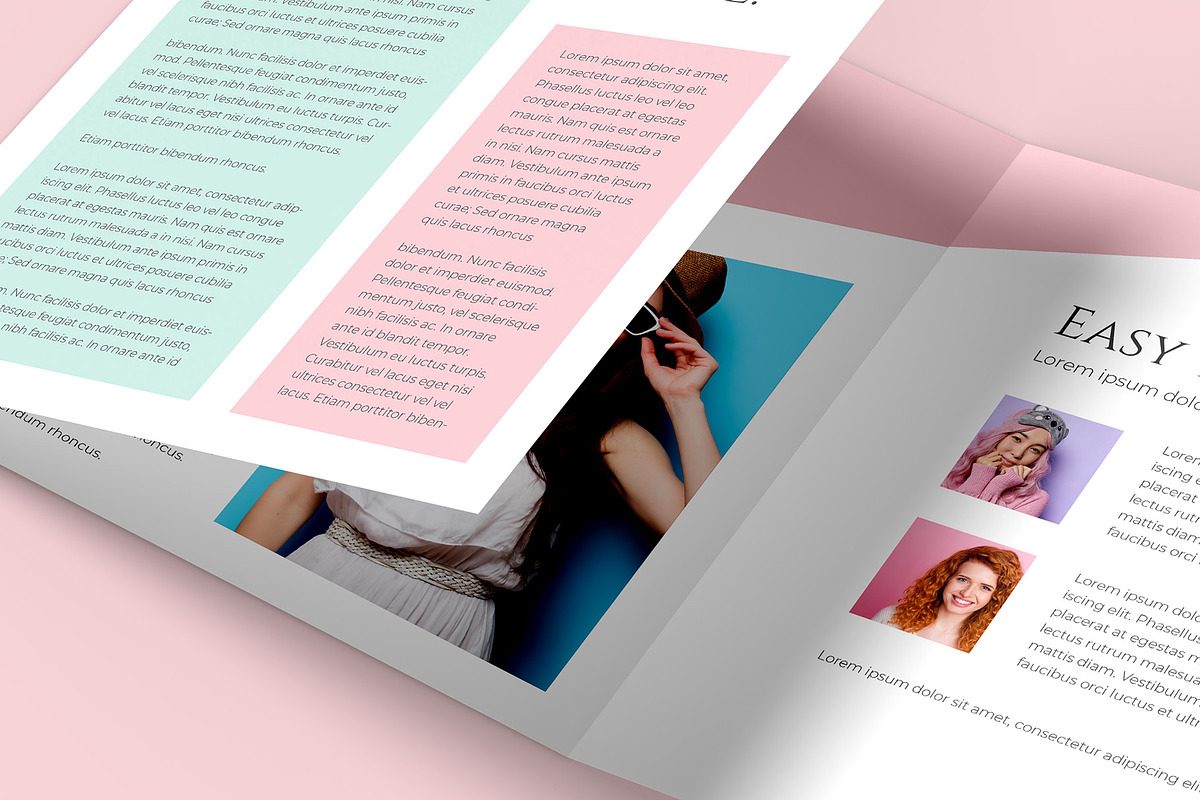 Square Trifold Brochure Mockup, a Books & Magazine Mockup by Illusiongraphic (Photo 17 of 28)