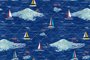 Island Pattern - Seamless Print