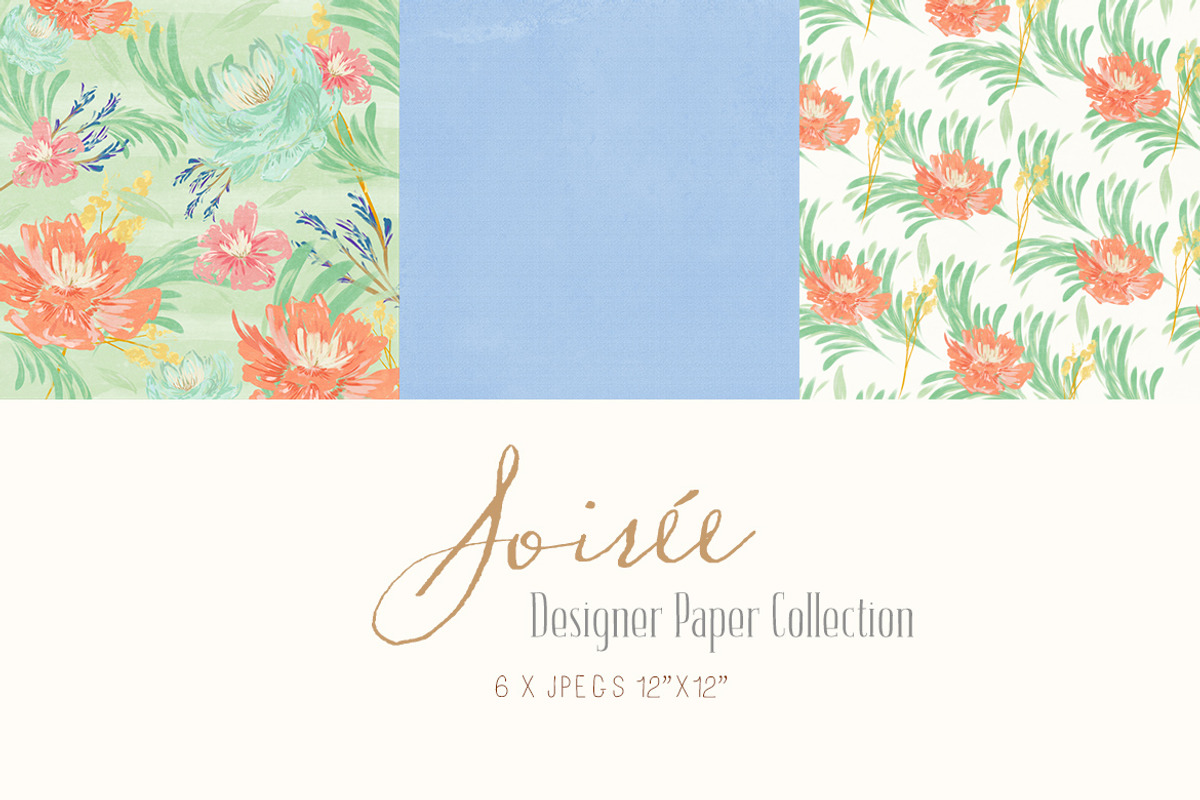 Digital Designer Paper - Soirée preview 3