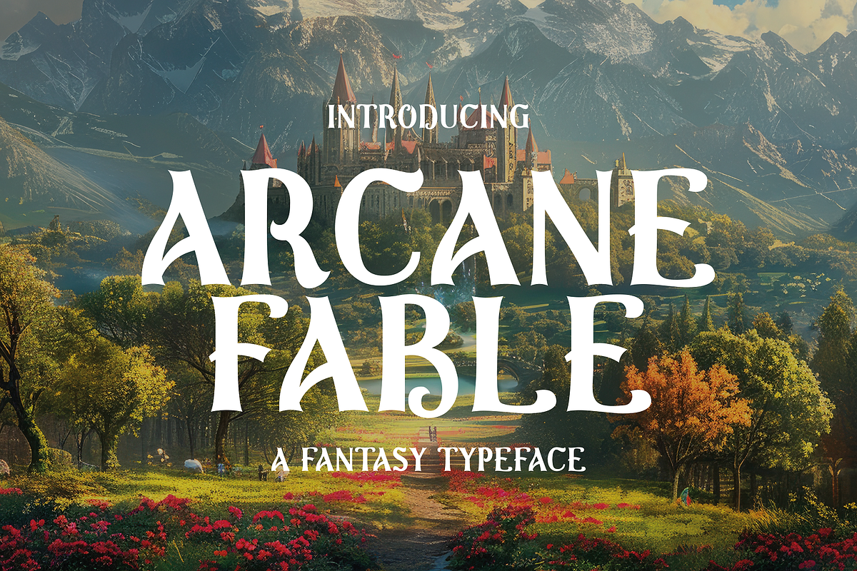 Arcane Fable - Fantasy Inspired Type, a Serif Font by HipFonts (Photo 1 of 10)