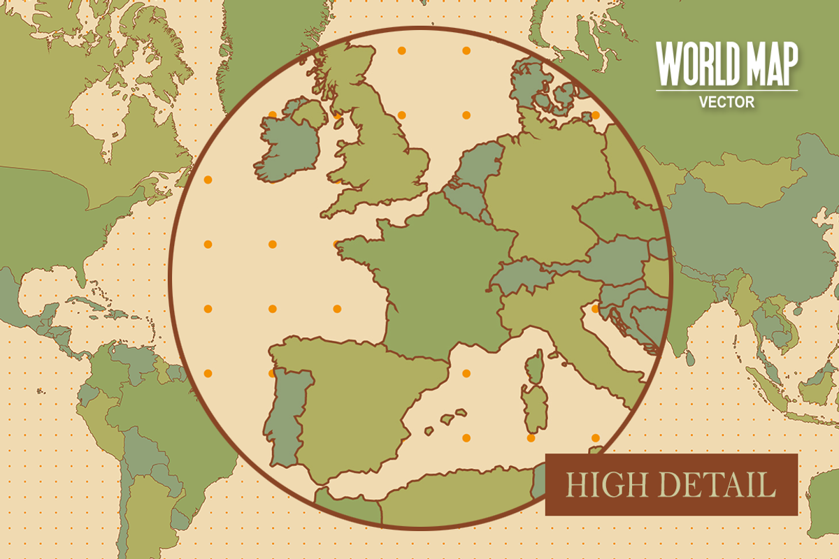 World Map Vector - Natural Earth, a Graphic by Fendell Projects (Photo 2 of 6)