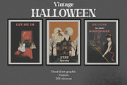 Vintage Halloween. Hand draw graphic, an Object Graphic by ma_i_vi (Thumbnail 2 of 12)