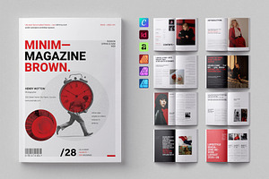 Magazine Template, a Magazine Template by ElvinPrint