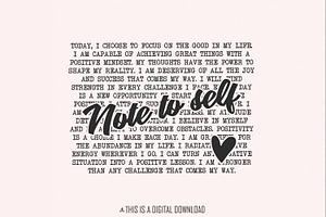 Note to Self PNG, Mental Health, an Illustration by SharpMarketplace