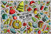 -80% Cartoon Doodle Clipart Bundle 1, a Decorative Illustration by BALABOLKA (Thumbnail 18 of 18)