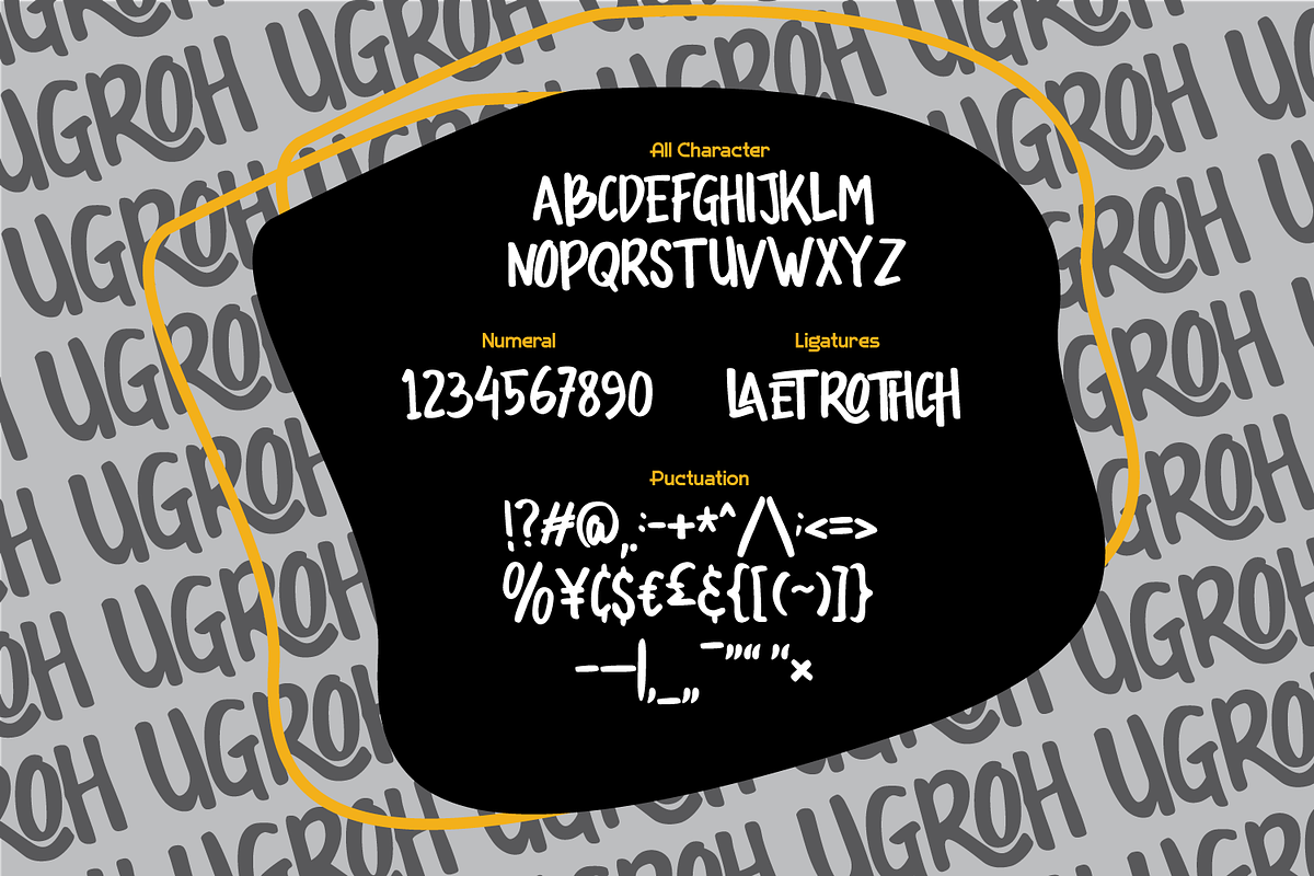 Ugroh, a Sans Serif Font by Linecreative