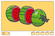 Watermelon Fruit Slices Cartoon, a Food Illustration by Artstorystudio (Thumbnail 1 of 3)