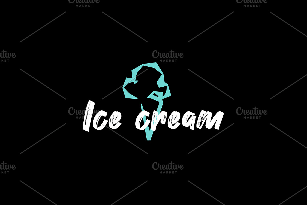 Ice cream logo icon illustration, a Branding & Logo Template by Dyn Studio