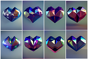3D Love Shapes | Iridescent Heart, an Object Graphic by AN Productions (Thumbnail 5 of 8)