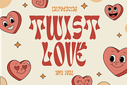 Twist Love Valentine Font, a Font by PutraCetol Studio (Thumbnail 1 of 5)