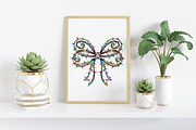 Coquette Bow Christmas PNG, an Illustration by Craft Nest (Thumbnail 4 of 6)