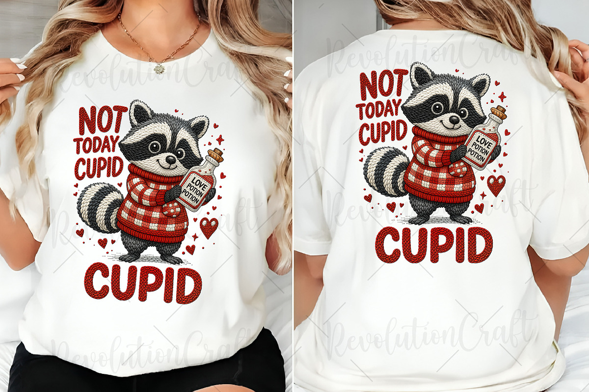 Faux Crochet Funny Raccoon Valentine, an Illustration by OK Design (Photo 2 of 6)