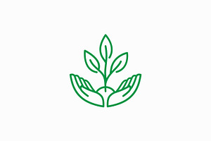 Logo Grow and Seedling Plant Nature, a Branding & Logo Template by Signatoro