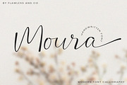 Moura - Modern Script, a Script Font by Flawless And Co (Thumbnail 6 of 16)