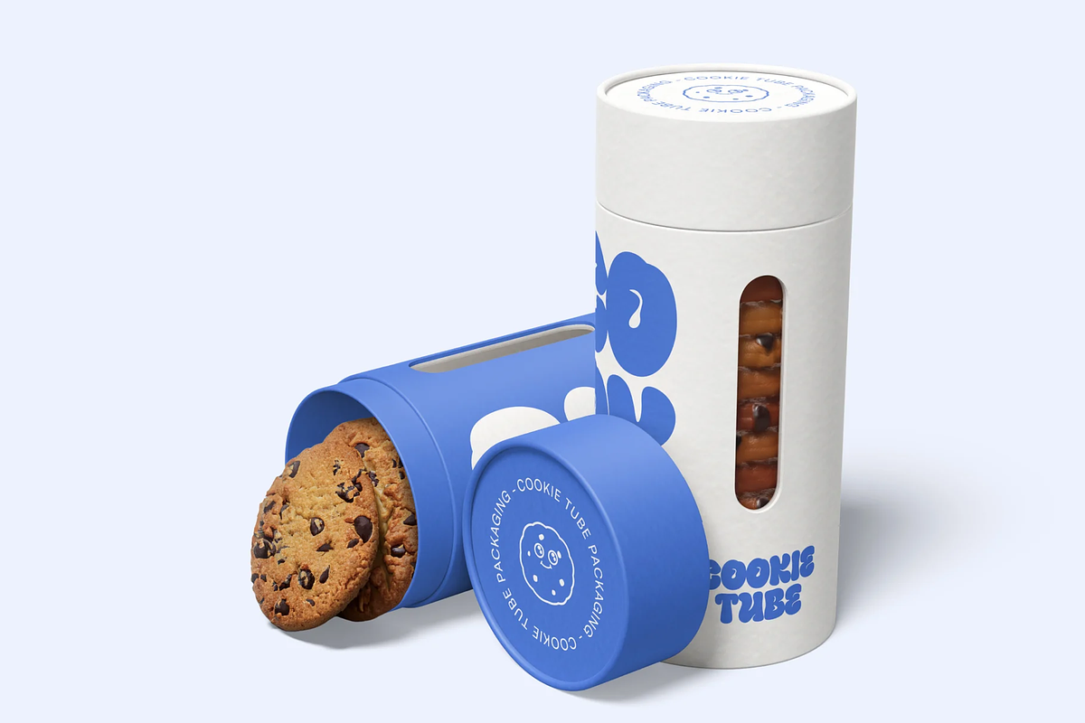 Cookie Tube Packaging Mockup, a Packaging Mockup by graphicsauce (Photo 2 of 3)