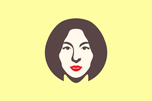 beautiful face women salon logo, a Branding & Logo Template by devastd