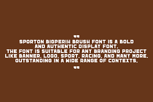 Sporton Bigperih Brush