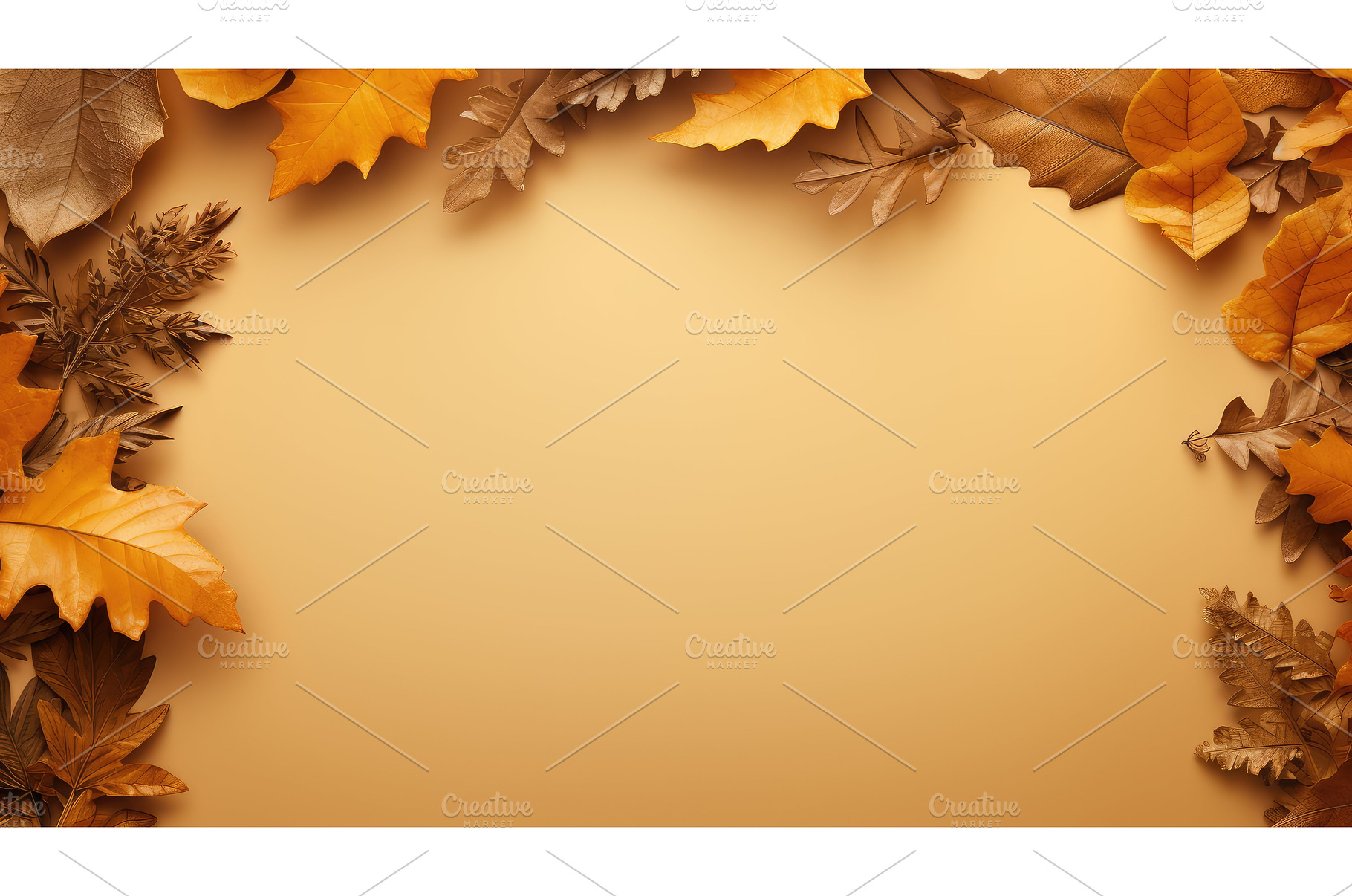 autumn fall frame oak close ai, a Nature Photo by pikepicture