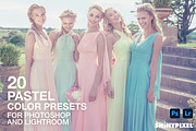 20 Pastel Color Presets for Ps - Lr, a Preset Add-On by ShinyPixel (Thumbnail 1 of 9)