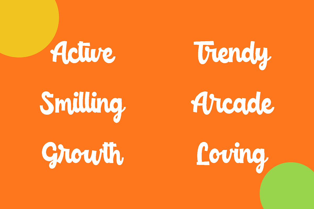 Childish - funny script font, a Font by alphArtype (Photo 5 of 17)
