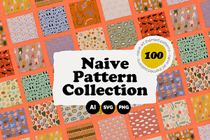 Naive Vector 100 Patterns Collection