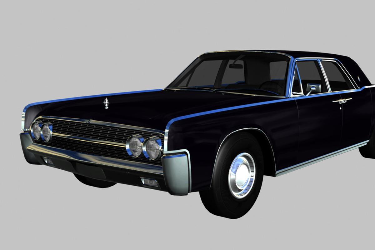 1962 Lincoln Continental, a Cars & Vehicle 3D Model by valtriiu (Photo 1 of 12)