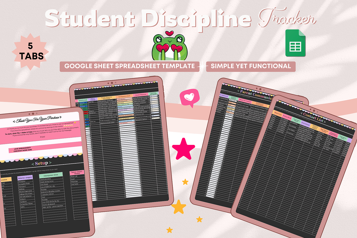 Student Discipline Tracker, a Stationery Template by bellaROSEworkshop (Photo 5 of 6)