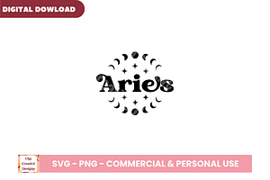 Aries Zodiac Sign SVG Cut Files