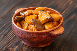 Sautéed baby Eryngii mushrooms, a Food & Drink Photo by Alexander Prokopenko