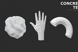 Concrete Brutal 3D Shapes Graphics