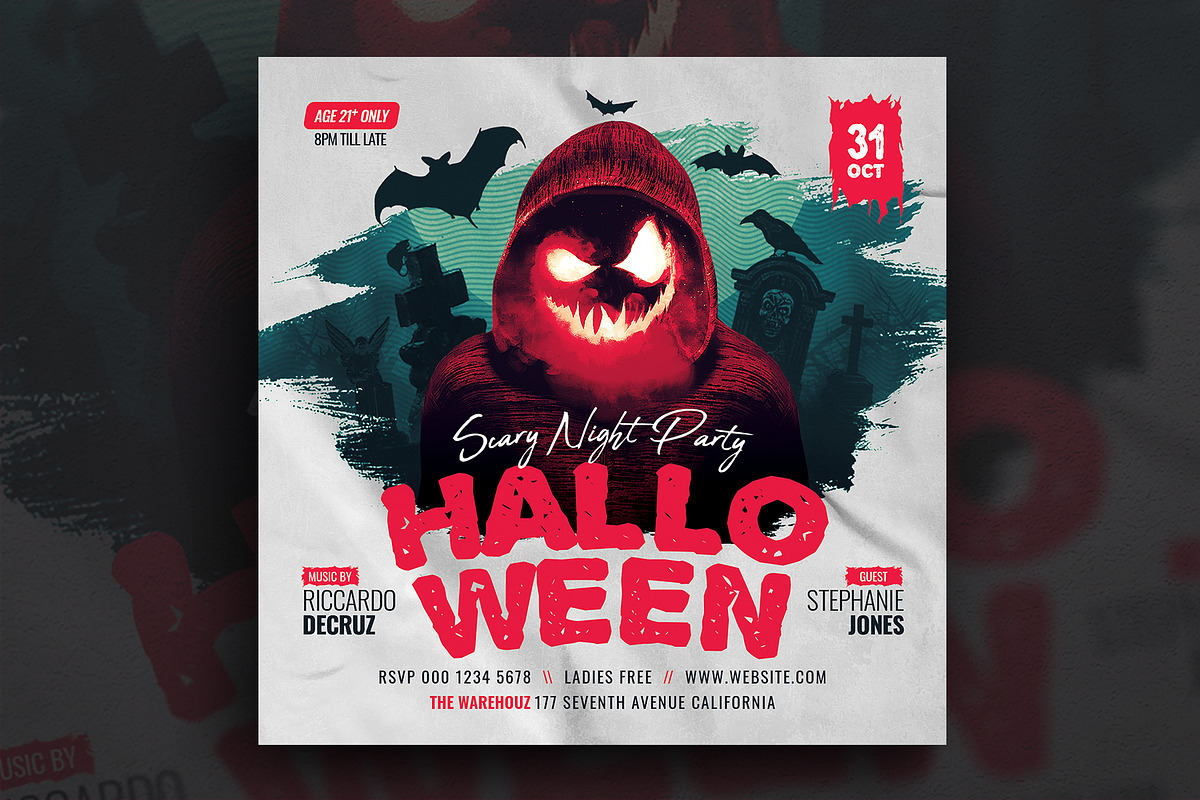 Halloween Party Flyer, a Flyer Template by Verazo (Photo 1 of 2)