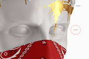 Neck Gaiter on Sculpture Mockup, a Mask Mockup by HelenStock (Thumbnail 9 of 9)