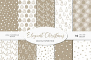 Christmas Clipart Pattern Bundle, a Background Graphic by Cozy pattern shop (Thumbnail 18 of 23)