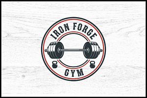 10 Power Gym Logo Badge Bundle, a Sport Illustration by Artivon