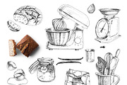 Smell of baking hand drawn set, a Food Illustration by handsketched (Thumbnail 6 of 9)