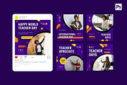 Teacher Day Instagram Post, a Social Media Template by CavenArt (Thumbnail 4 of 5)