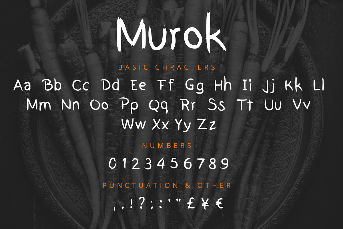 Murok Brush Font preview 4