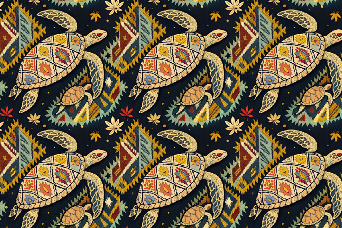 A set of seamless turtles patterns, a Pattern Graphic by Designs by Helen Trupak (Photo 2 of 4)