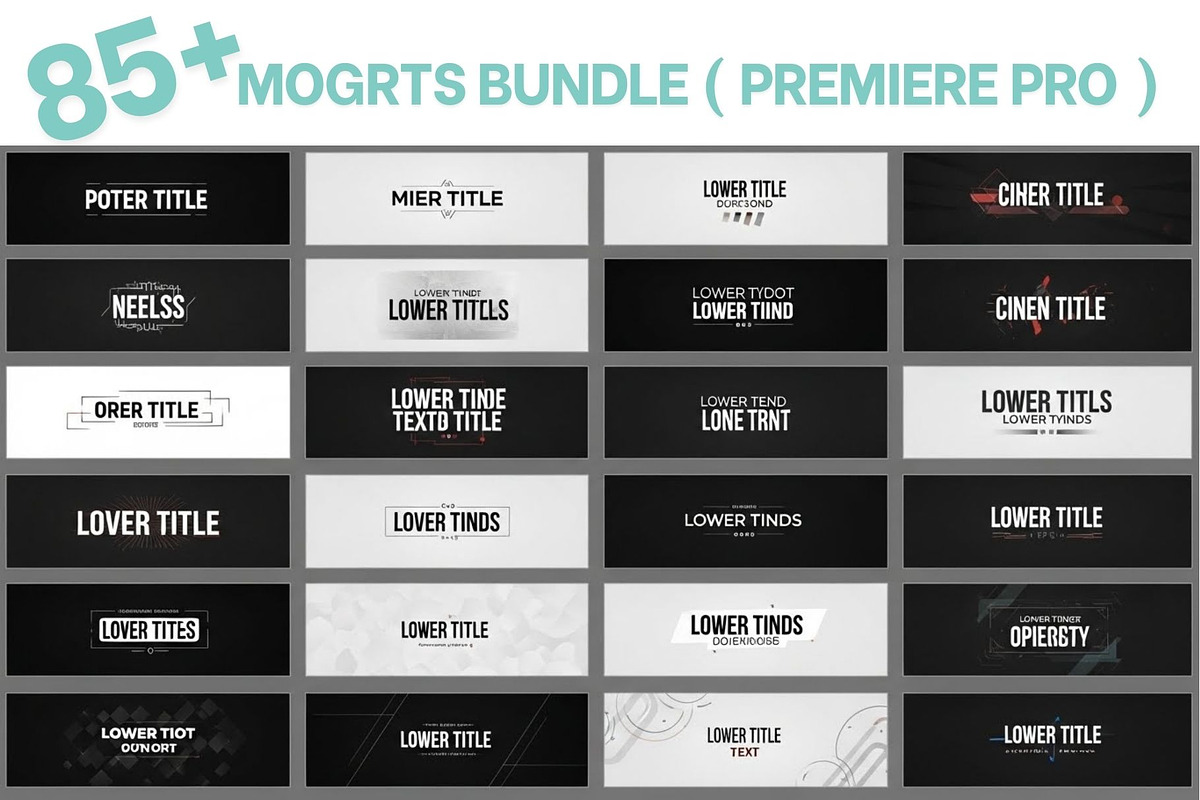 MOGRTs 80 Motion Graphics Templates, a Social Media Template by Crox Studio | Digital (Photo 7 of 11)
