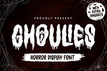 Ghoulies - Horror Display Font