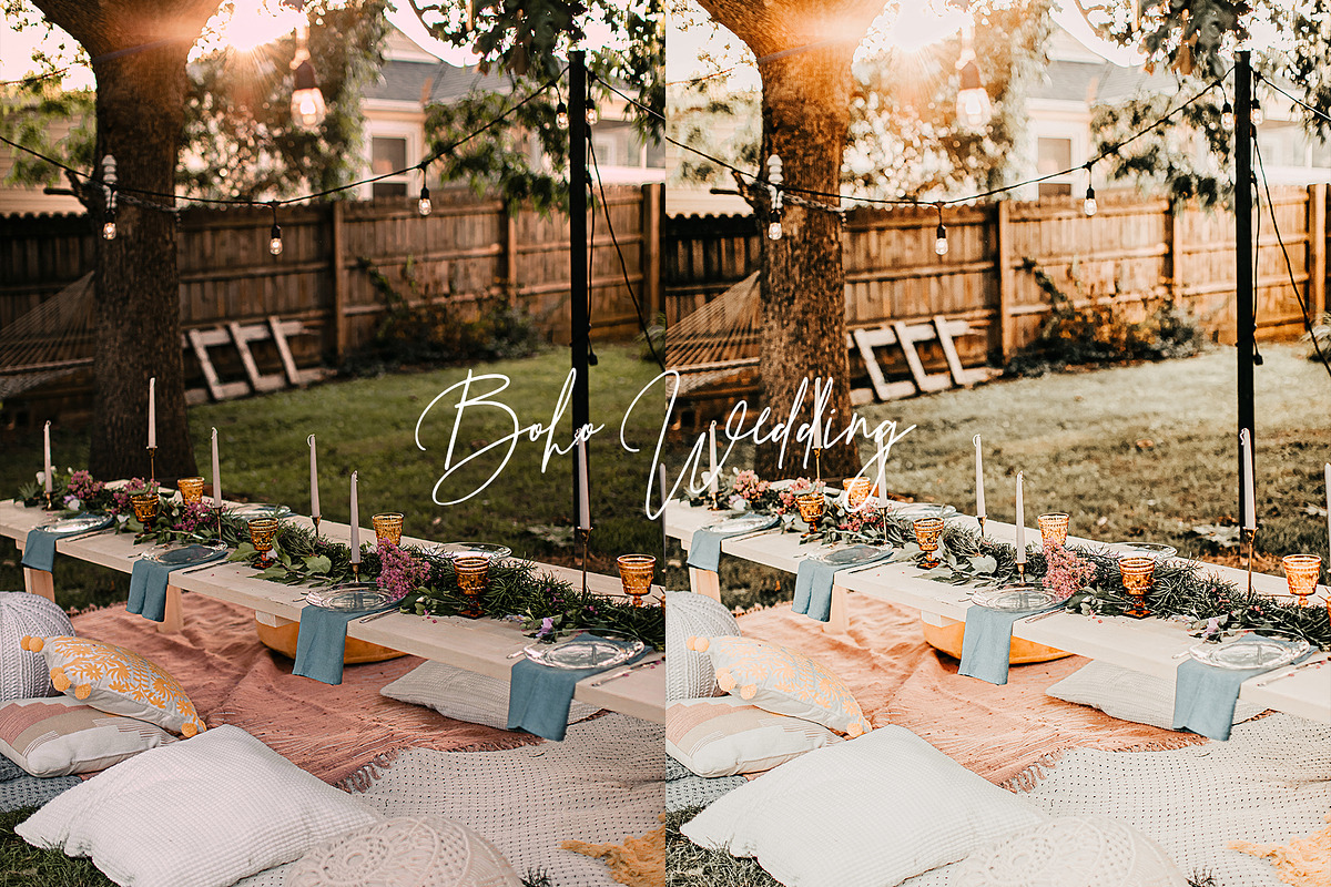 Boho Wedding Lightroom Presets Pack, an Action Add-On by PixelHive Pro (Photo 4 of 19)