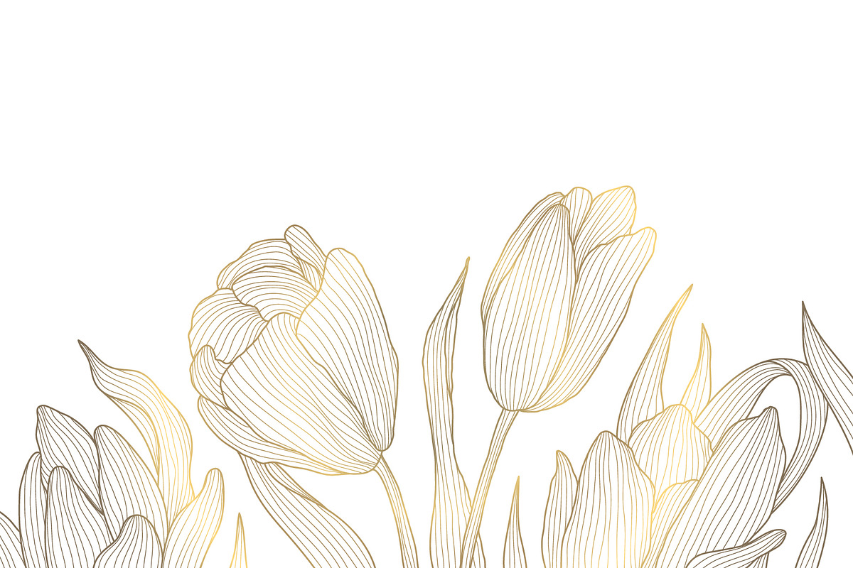 Flowers Line Illustrations vol.2, a Decorative Illustration by Marylia