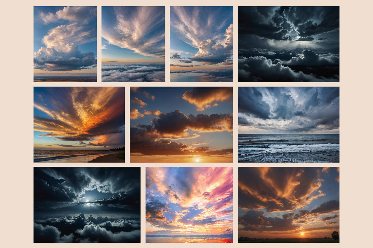 60 Cloud Stock Images/Photo Bundle 1, a Nature Photo by One Pixel (Photo 2 of 2)