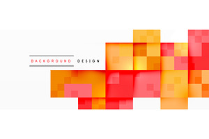 Dynamic colorful squares background, an Illustration by antishock