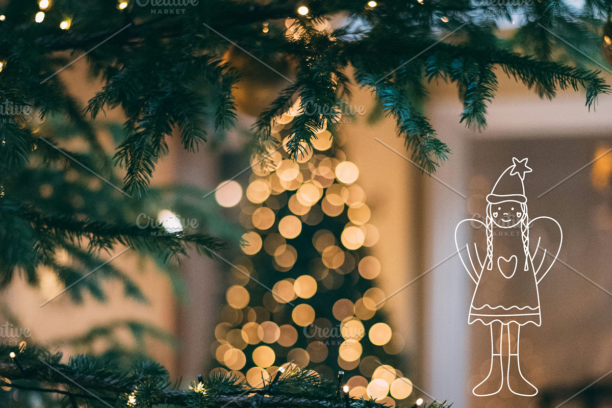 Christmas Hand Drawn Doodle Elements, a Decorative Illustration by kh_cat (Photo 3 of 5)